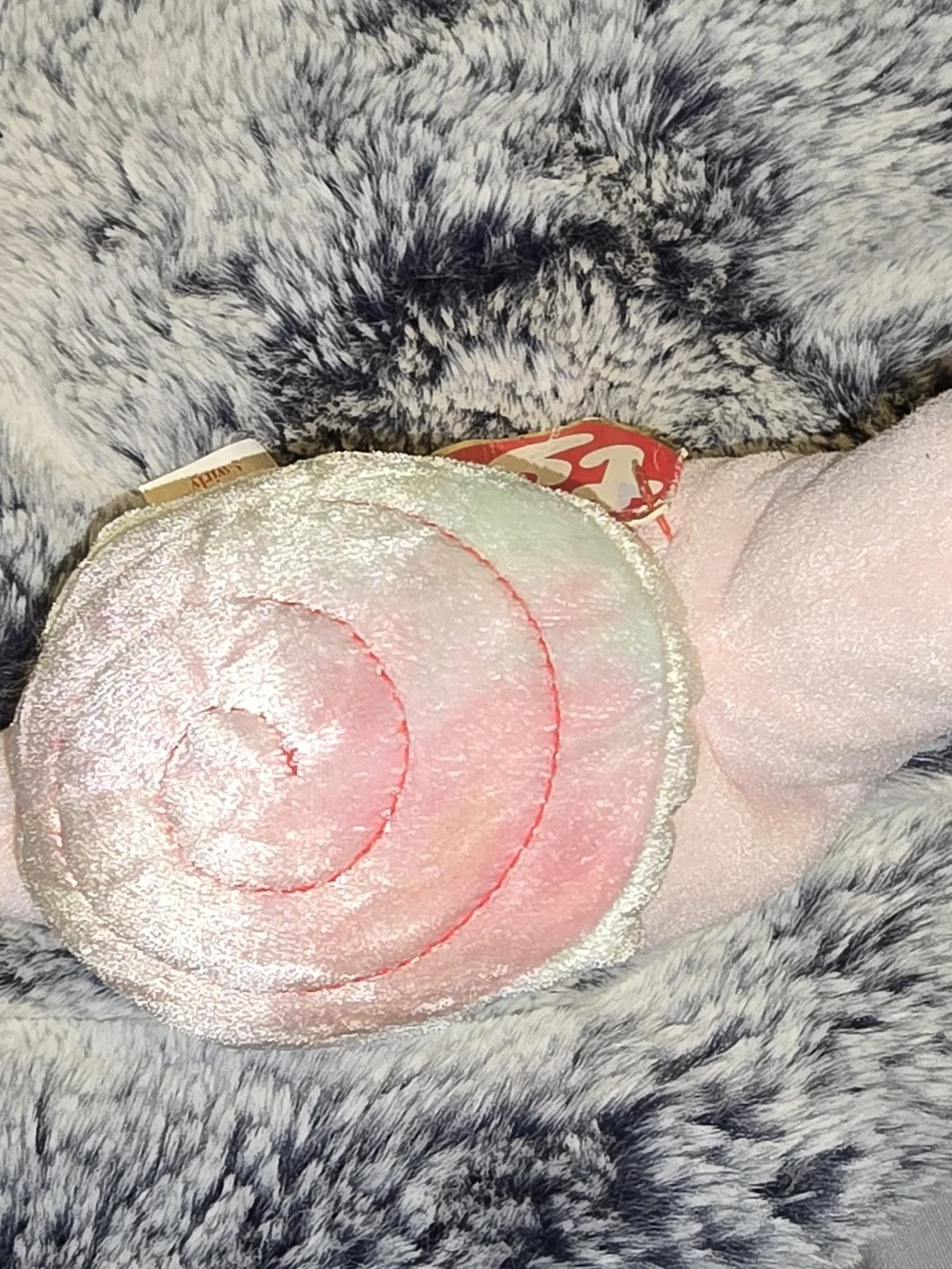 TY Beanie Baby Pink Snail Plush - Soft Collectible Pet Toy